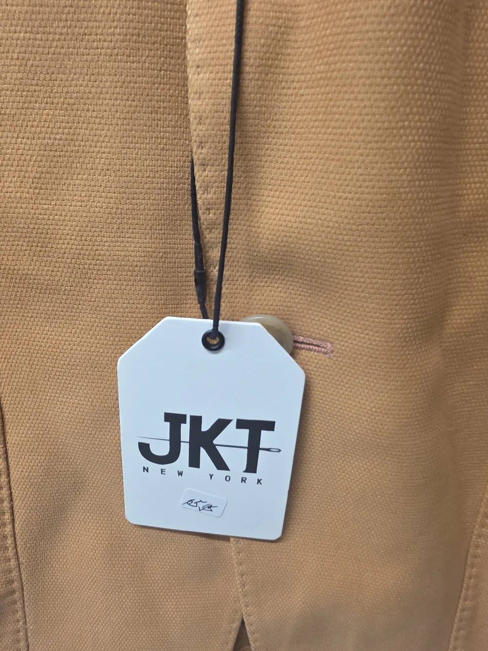 Men’s Tan Cotton Sport Coat - Single-Breasted Blazer